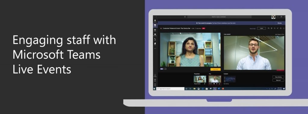 Employee engagement with Microsoft Teams Live Events